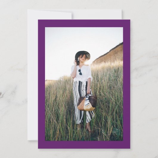 金ゴールド秋オーバーサイズフローラ水色甘い16 招待状 (裏面)