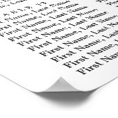 金ゴールド秋フローラ16表結婚座表 ポスター (角)