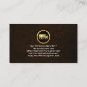 金ゴールド移動ホームボックスの梱包 名刺 (裏面)