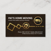 金ゴールド移動ホームボックスの梱包 名刺 (正面)