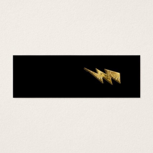 金ゴールド稲妻ボルトプロファイルカード (正面)