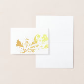 金ゴールド空白のとホワイトシーシェルの静物館 箔カード (ディスプレー)