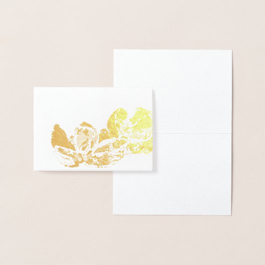 金ゴールド空白のとホワイトシーシェルの静物館 箔カード (ディスプレー)