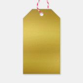 金ゴールド空白のテンプレートフェイク箔 ギフトタグ (正面)