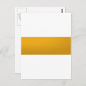 金ゴールド空白のテンプレート:文字、イメージ、塗りつぶしの色の追加 ポストカード (正面/裏面)