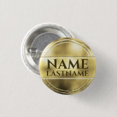 金ゴールド空白のテンプレート 缶バッジ (正面&裏面)