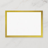 金ゴールド空白のモミーアドバイスカー結婚ドの妻、花嫁 アドバイスカード (裏面)