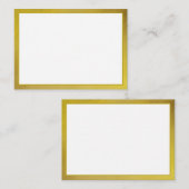 金ゴールド空白のモミーアドバイスカー結婚ドの妻、花嫁 アドバイスカード (正面/裏面)