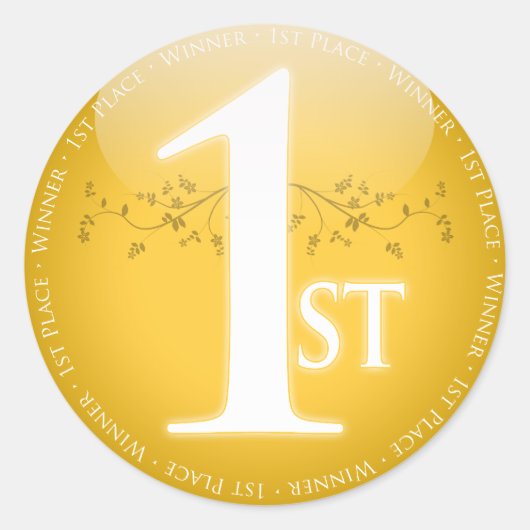 金ゴールド第1位 ラウンドシール (正面)