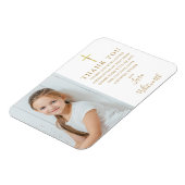 金ゴールド第1回聖体拝領写真ありがとう マグネット (左側)