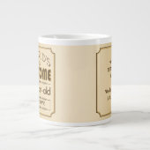 金ゴールド第65誕生祝い世界最高の素晴らしい ジャンボコーヒーマグカップ (正面)