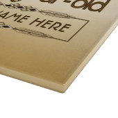 金ゴールド第70誕生日の世界最高ののカスタム写真立て カッティングボード (角)