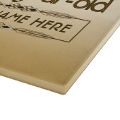 金ゴールド第80誕生日の世界最高ののカスタム写真枠 カッティングボード (角)