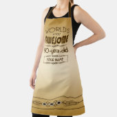 金ゴールド第90誕生祝い世界最高の素晴らしい エプロン (インサイチュ)