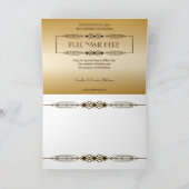 金ゴールド第95誕生日の世界最高ののカスタム写真枠 カード (内部)