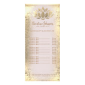 金ゴールド箔にハスフェイクロゴ ラックカード (正面)