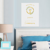 金ゴールド箔ウェルカムサイン 箔ポスター (インサイチュ (寝室))