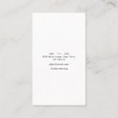 金ゴールド箔モダンケータリング名刺 名刺 (裏面)