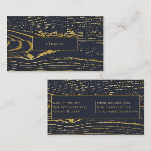 金ゴールド粒 名刺 (正面/裏面)