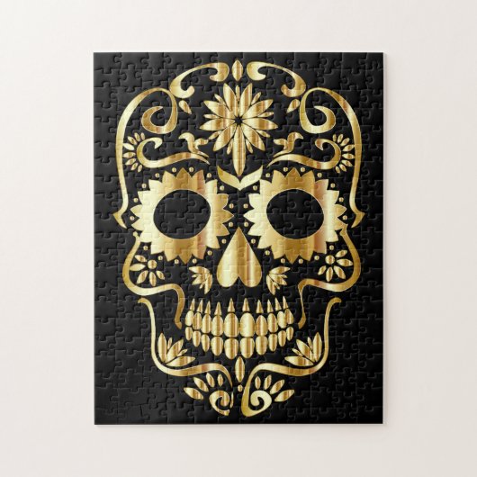 金ゴールド糖スカルパズル ジグソーパズル (縦)