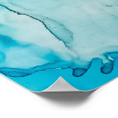 金ゴールド糸を使用したアクアテクスチャ ポスター (角)