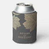 金ゴールド紅葉シャルボ素朴結婚ード 缶クーラー (缶裏面)