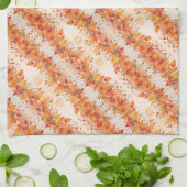 金ゴールド紅葉 キッチンタオル (折り畳み)