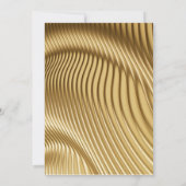 金ゴールド紙とエレガントバラ 招待状 (裏面)