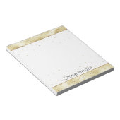 金ゴールド紙吹雪きらめく ノートパッド (アングル)