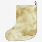 金ゴールド紙吹雪きらめく ラージクリスマスストッキング (裏面)