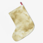 金ゴールド紙吹雪きらめく ラージクリスマスストッキング (裏面 (吊り時))