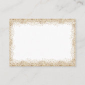 金ゴールド紙吹雪と白  エンクロージャーカード (裏面)