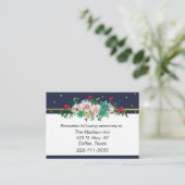 金ゴールド紙吹雪と花結婚の囲いカード エンクロージャーカード (スタンド正面)