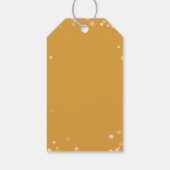 金ゴールド紙吹雪の新年への応援 ギフトタグ (裏面)