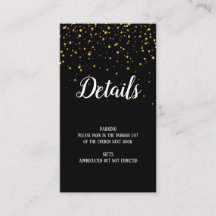 金ゴールド紙吹雪の黒い卒業詳細の挿入