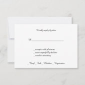 金ゴールド紙吹雪はブラックカスタムで、 出欠カード (裏面)