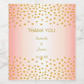 金ゴールド紙吹雪オンバラ金ゴールド ワインラベル (シングルラベル)