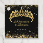 金ゴールド紙吹雪キンセアニェラティアラ フェイバータグ (正面)