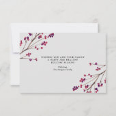 金ゴールド紙吹雪クリスマスフォトカード サンキューカード (裏面)