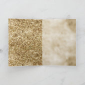 金ゴールド紙吹雪グリッターハート カード (内部)