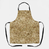 金ゴールド紙吹雪グリッター エプロン (正面)