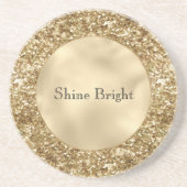 金ゴールド紙吹雪グリッター コースター (正面)