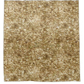 金ゴールド紙吹雪グリッター シャワーカーテン (正面)