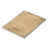 金ゴールド紙吹雪グリッター ノートパッド (回転)