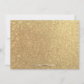 金ゴールド紙吹雪ジョイ&応援ホリデーカード シーズンカード (裏面)