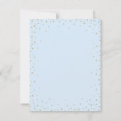 金ゴールド紙吹雪スターズブルーサンキューカード サンキューカード (裏面)