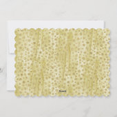 金ゴールド紙吹雪ドットパーソナライズされたフォトクリスマス シーズンカード (裏面)