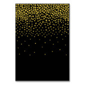 金ゴールド紙吹雪ハートテーブル番号 テーブルナンバー (裏面)