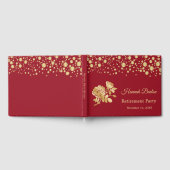 金ゴールド紙吹雪バラ除・売却パーティー ゲストブック (全面)