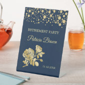 金ゴールド紙吹雪バラ除・売却パーティー 台座サイン (インサイチュ)